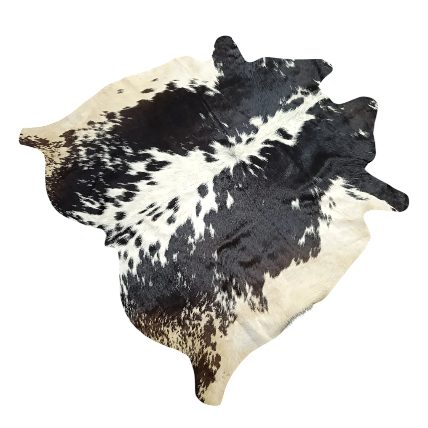 Premium Brazilian Cowhide Rug Tricolor - SIZE 4'-7" x 4'-8"