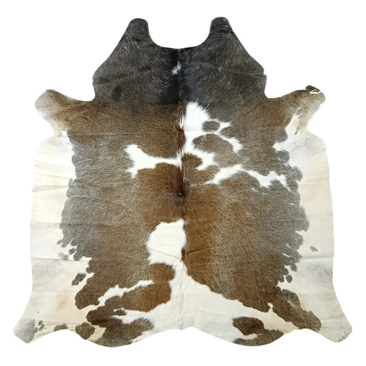 Premium Tricolor Brazilian Cowhide Rug – 5'-6" x 5'-4"
