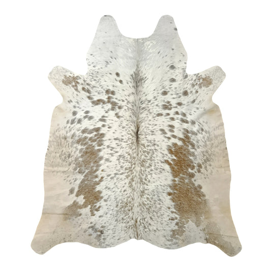 Premium Grey salt and pepper, Grey Cowhide Rug – 4'-10" x 5'-3"