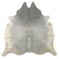 Grey Cowhide Rug – 4'-8" x 4'-8"