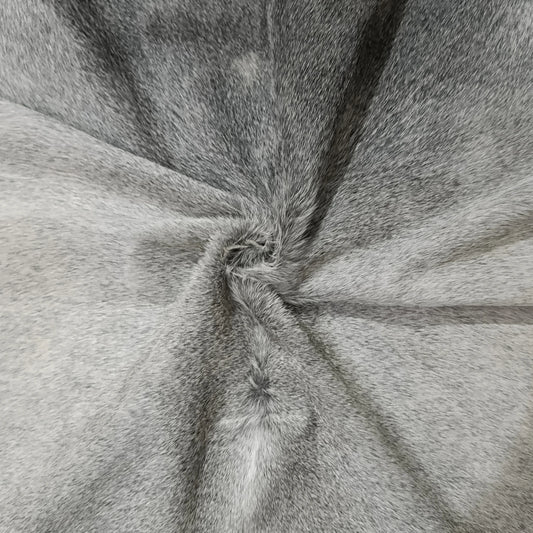 Grey Cowhide Rug – 4'-8" x 4'-8"