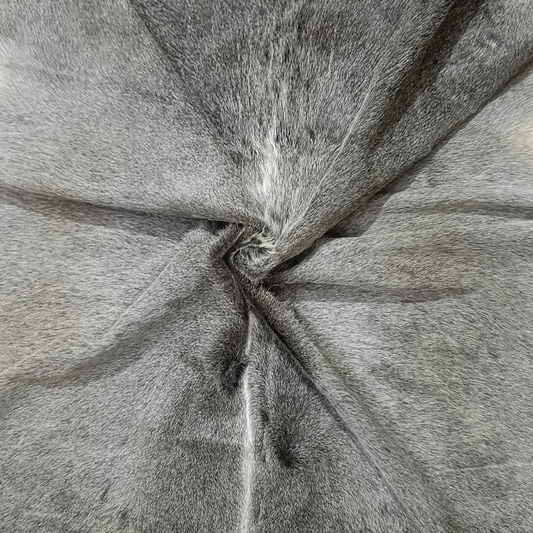 Grey Cowhide Rug – 5'-3" x 5'-3"