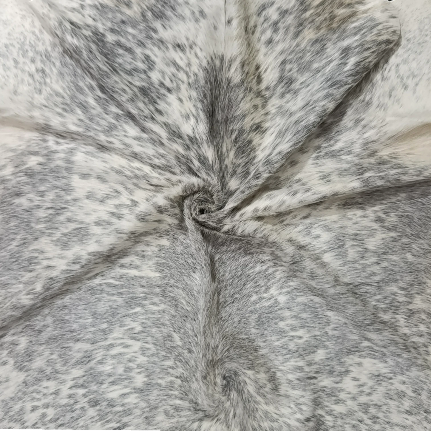 Grey salt and pepper Cowhide Rug – 5'-1" x 5'-0"