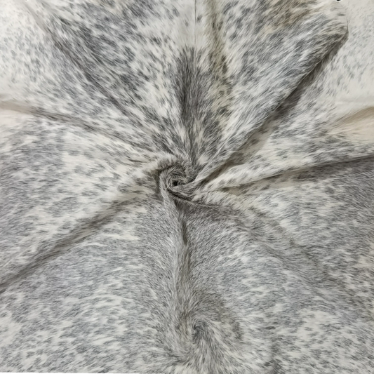 Grey salt and pepper Cowhide Rug – 5'-1" x 5'-0"