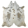 Grey salt and pepper Cowhide Rug – 5'-0" x 5'-3"