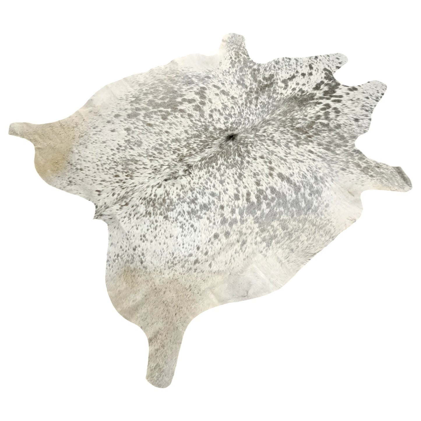 Grey salt and pepper Cowhide Rug – 5'-3" x 5'-7"