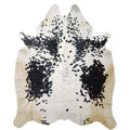 Black salt and pepper Cowhide Rug – 5'-5" x 6'-0"