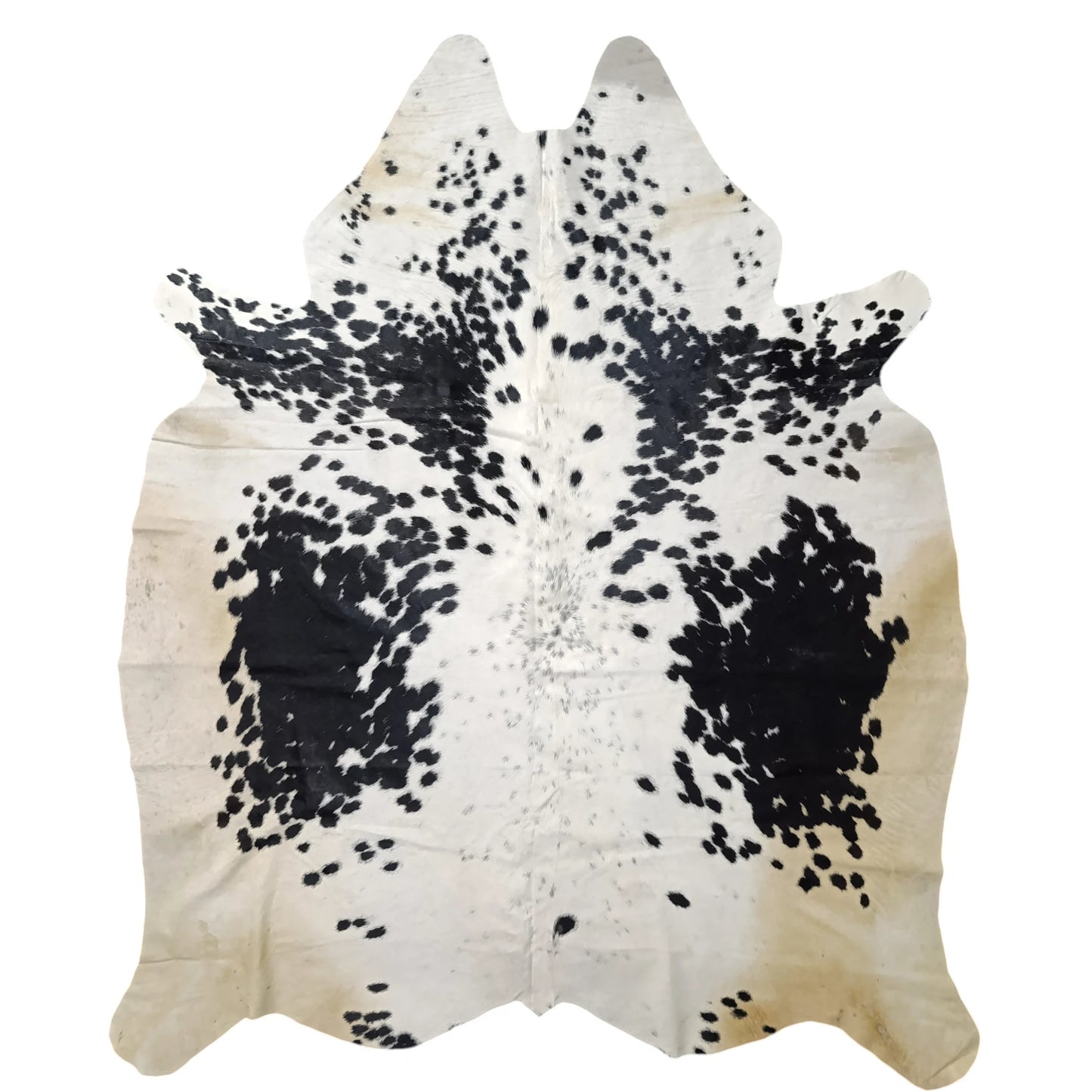 Black salt and pepper Cowhide Rug – 5'-5" x 6'-0"