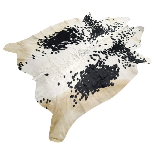 Black salt and pepper Cowhide Rug – 5'-5" x 6'-0"