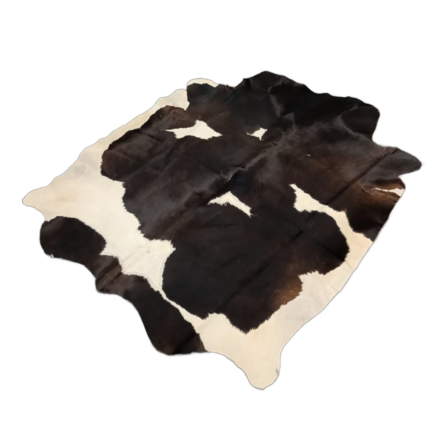 Obsidian Split Cowhide Rug Black & White