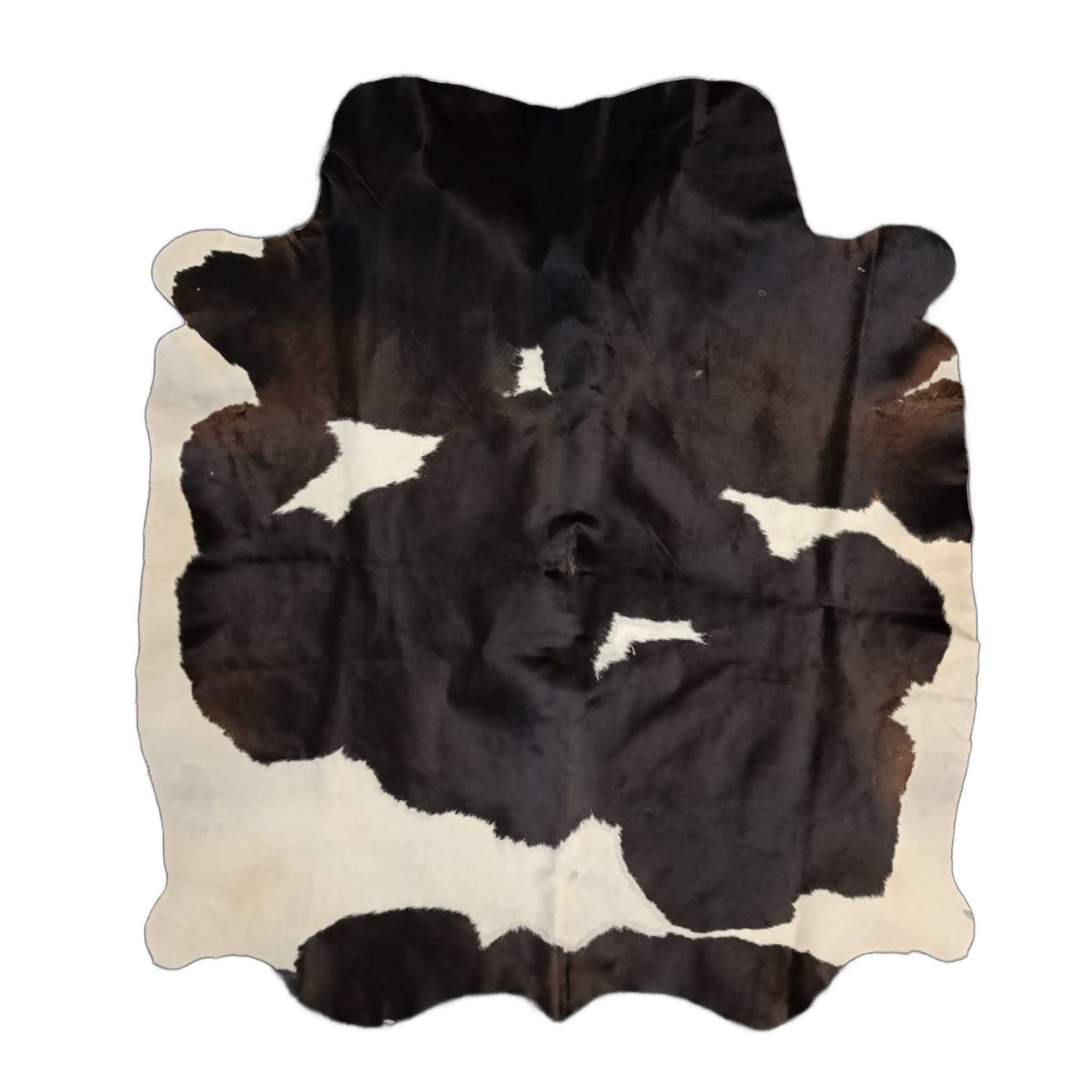 Obsidian Split Cowhide Rug Black & White
