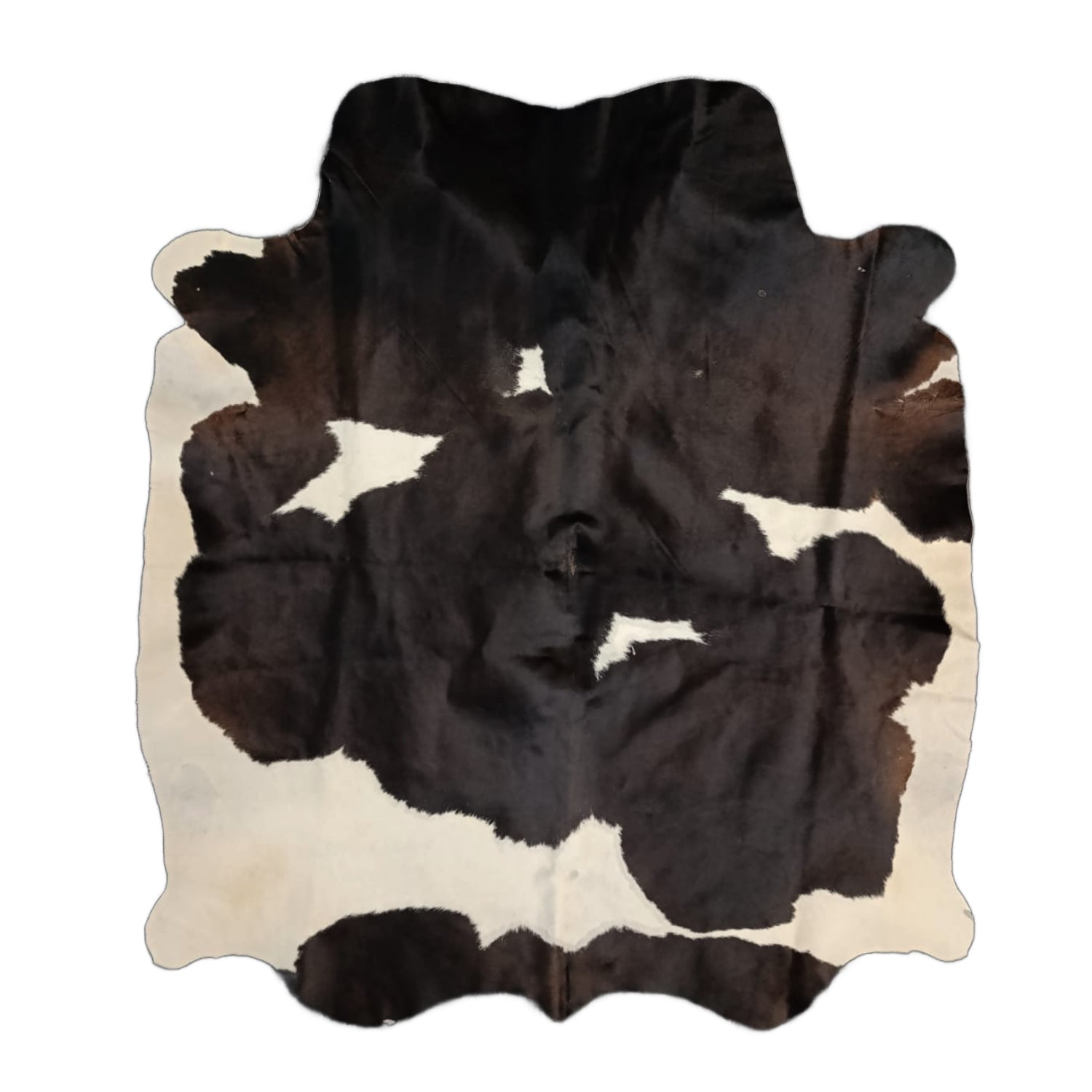 Obsidian Split Cowhide Rug Black & White