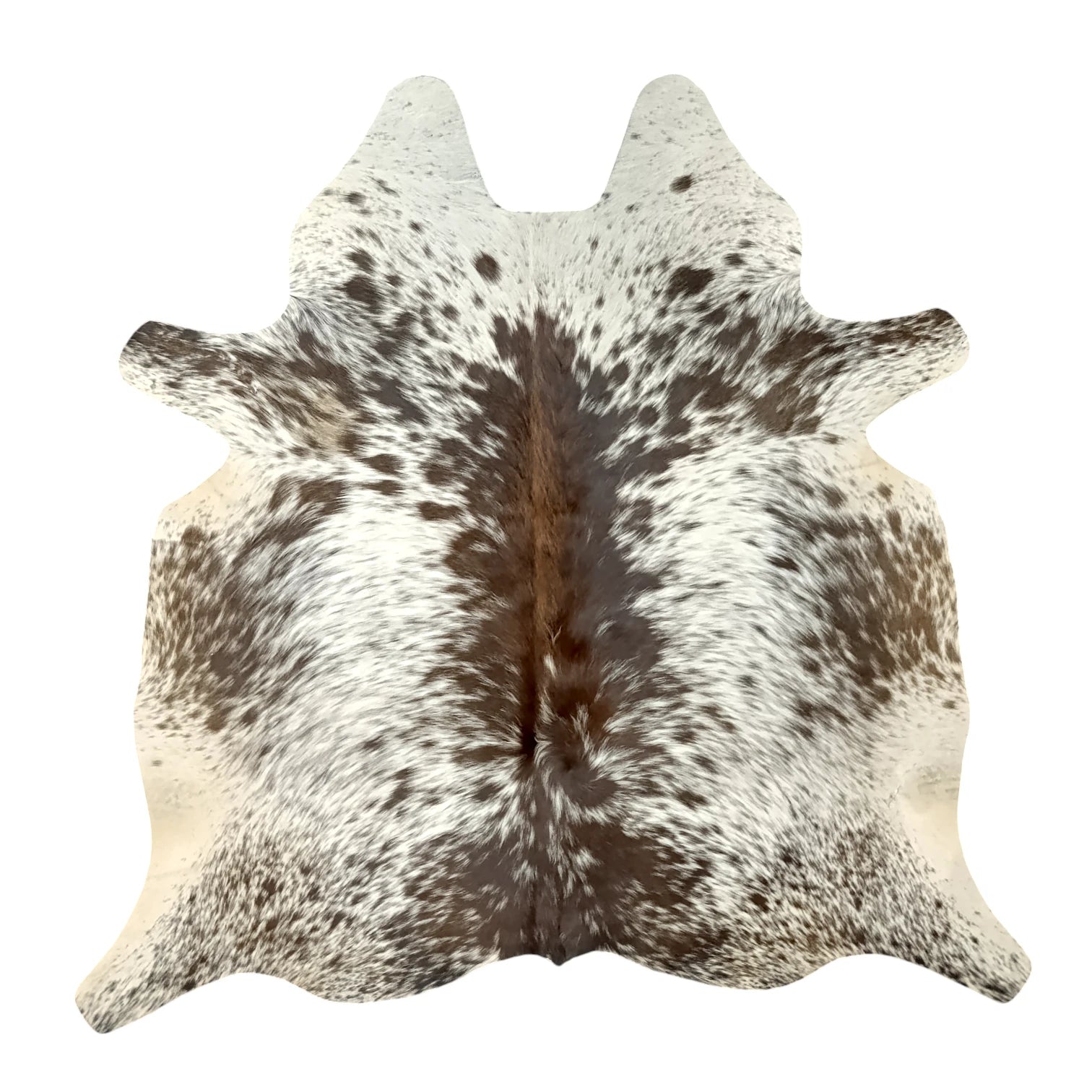 Cocoa Dust Beige and White Cowhide Rug