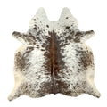 Cocoa Dust Beige and White Cowhide Rug