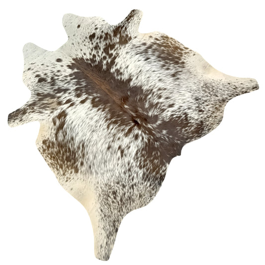 Cocoa Dust Beige and White Cowhide Rug