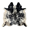 Dark Galaxy Black Speckled Cowhide Rug