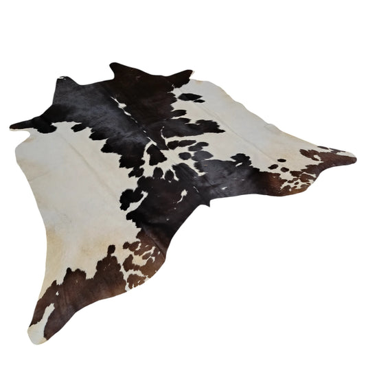 Brown salt and pepper Cowhide Rug – 4'-11" x 4'-10"