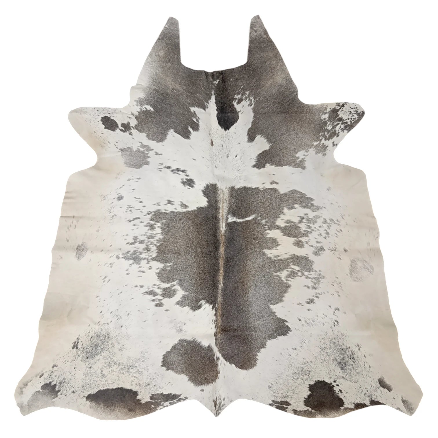 Grey salt and pepper Cowhide Rug – 4'-0" x 4'-2"