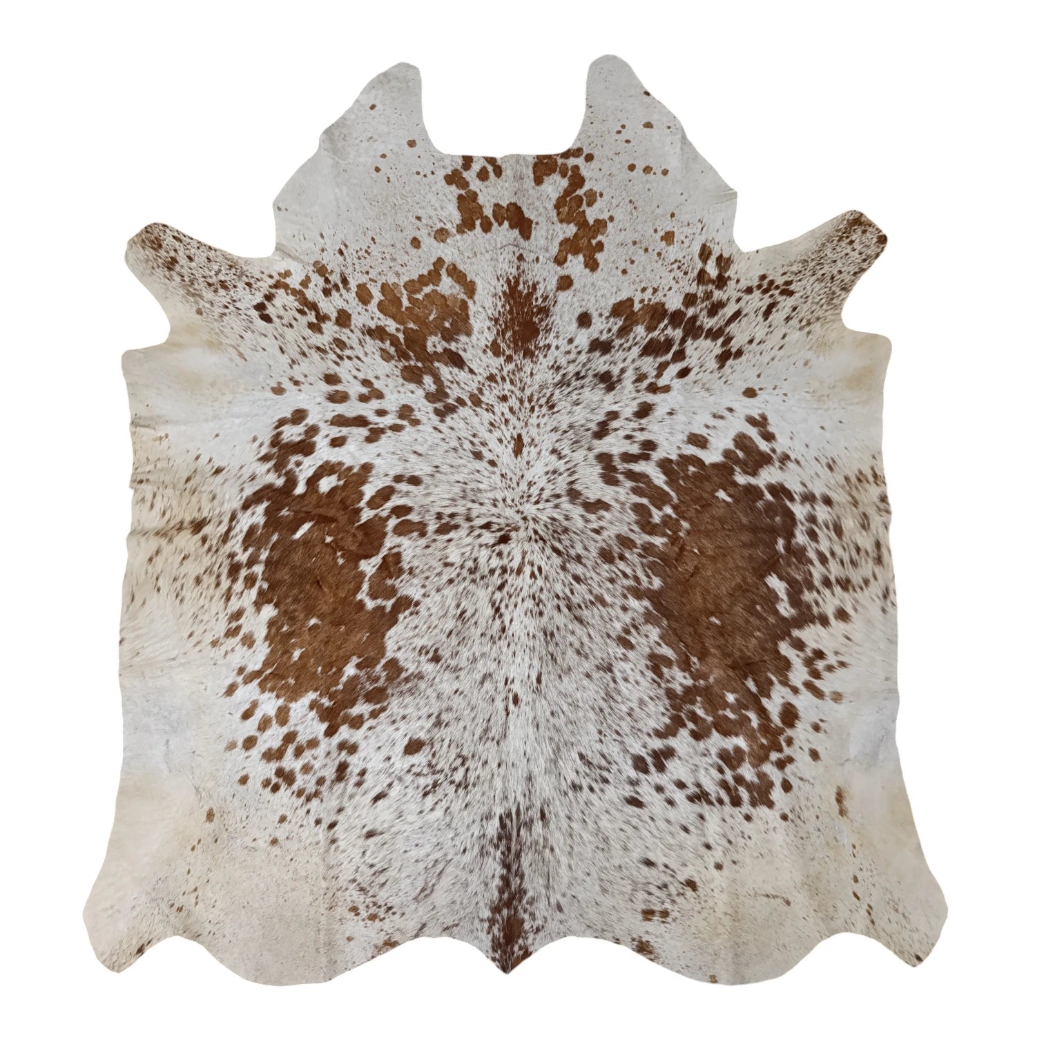 Brown salt and pepper Cowhide Rug – 4'-9" x 5'-6"