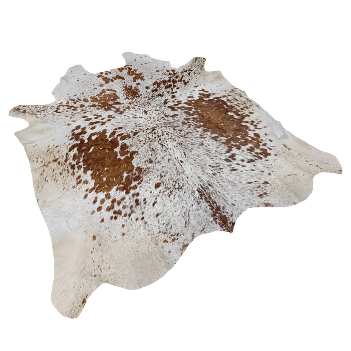 Brown salt and pepper Cowhide Rug – 4'-9" x 5'-6"