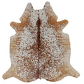 Brown salt and pepper Cowhide Rug – 4'-7" x 4'-9"