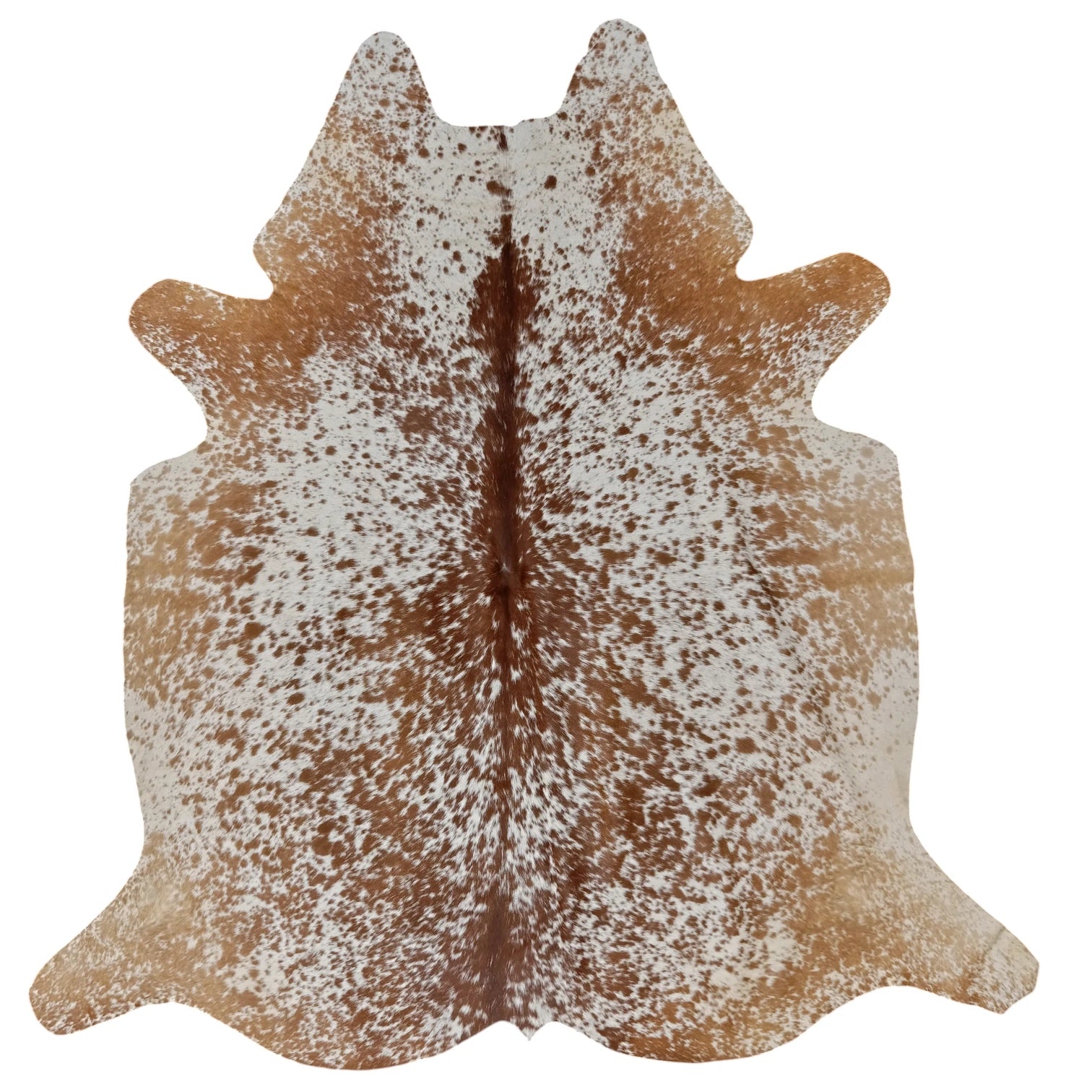 Brown salt and pepper Cowhide Rug – 4'-7" x 4'-9"