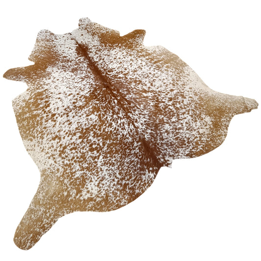 Brown salt and pepper Cowhide Rug – 4'-7" x 4'-9"