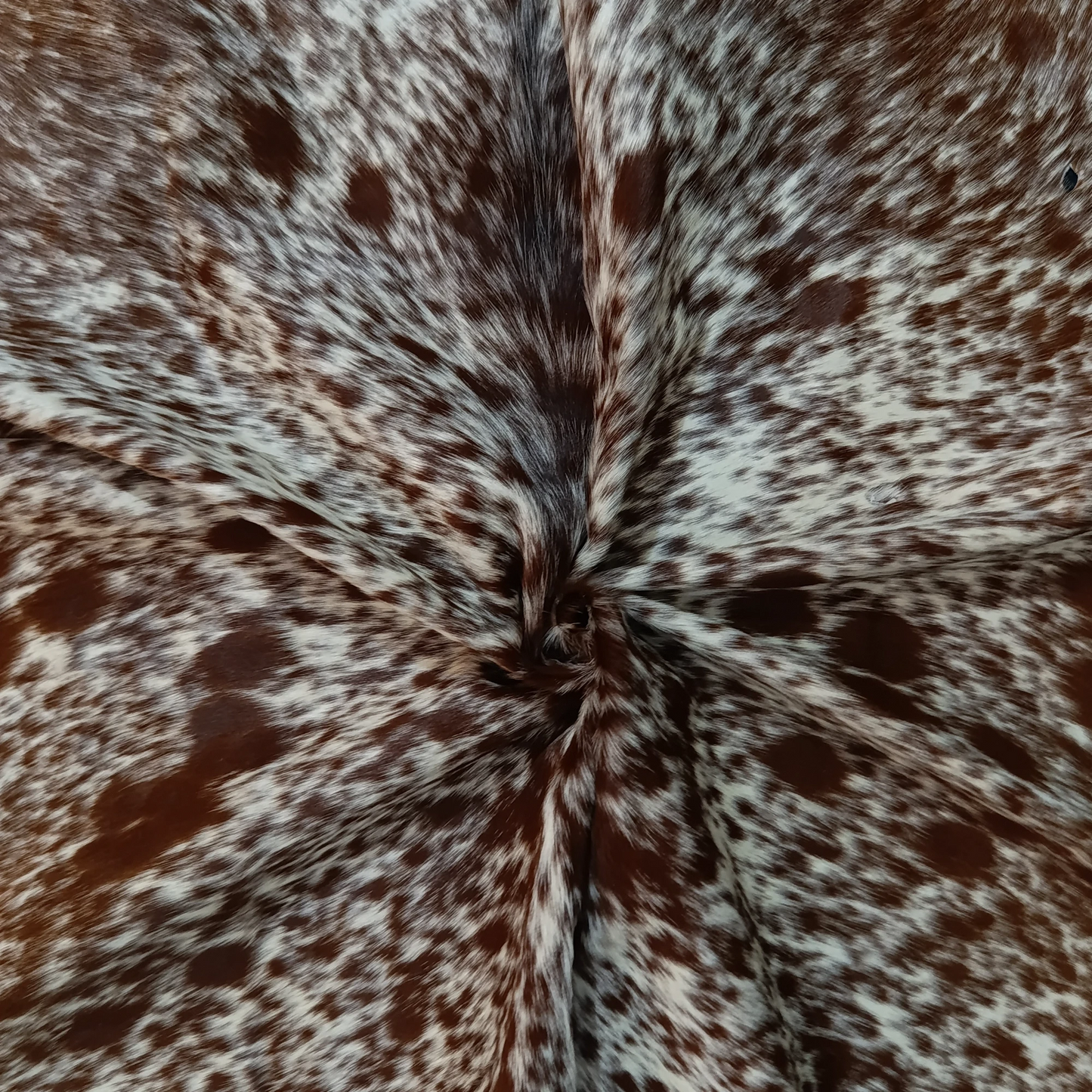 Brown salt and pepper Cowhide Rug – 5'-9" x 5'-4"