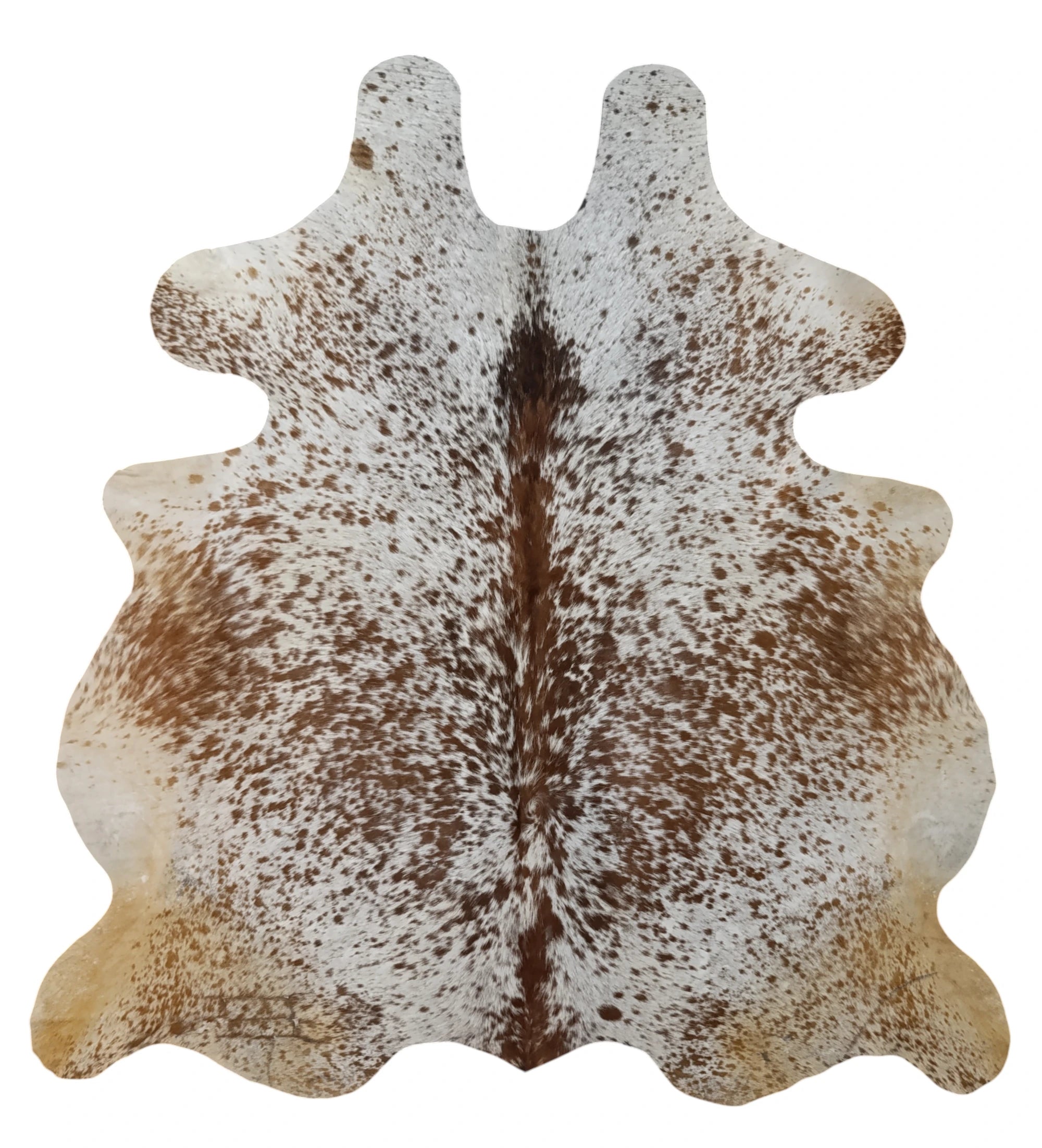 Brown salt and pepper Cowhide Rug – 5'-5" x 5'-7"
