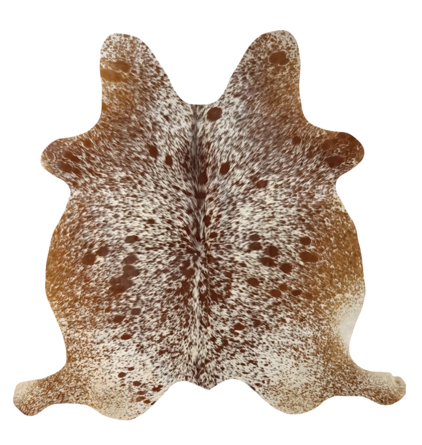 Brown salt and pepper Cowhide Rug – 5'-9" x 5'-4"