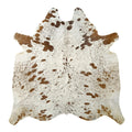 Brown salt and pepper Cowhide Rug – 5'-4" x 5'-3"