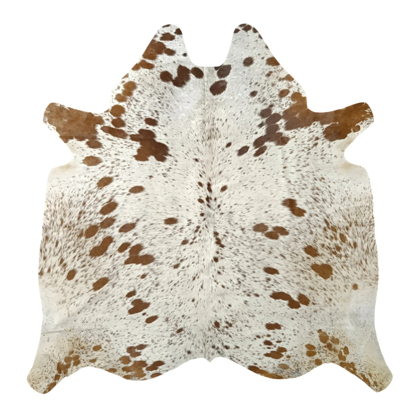 Brown salt and pepper Cowhide Rug – 5'-4" x 5'-3"