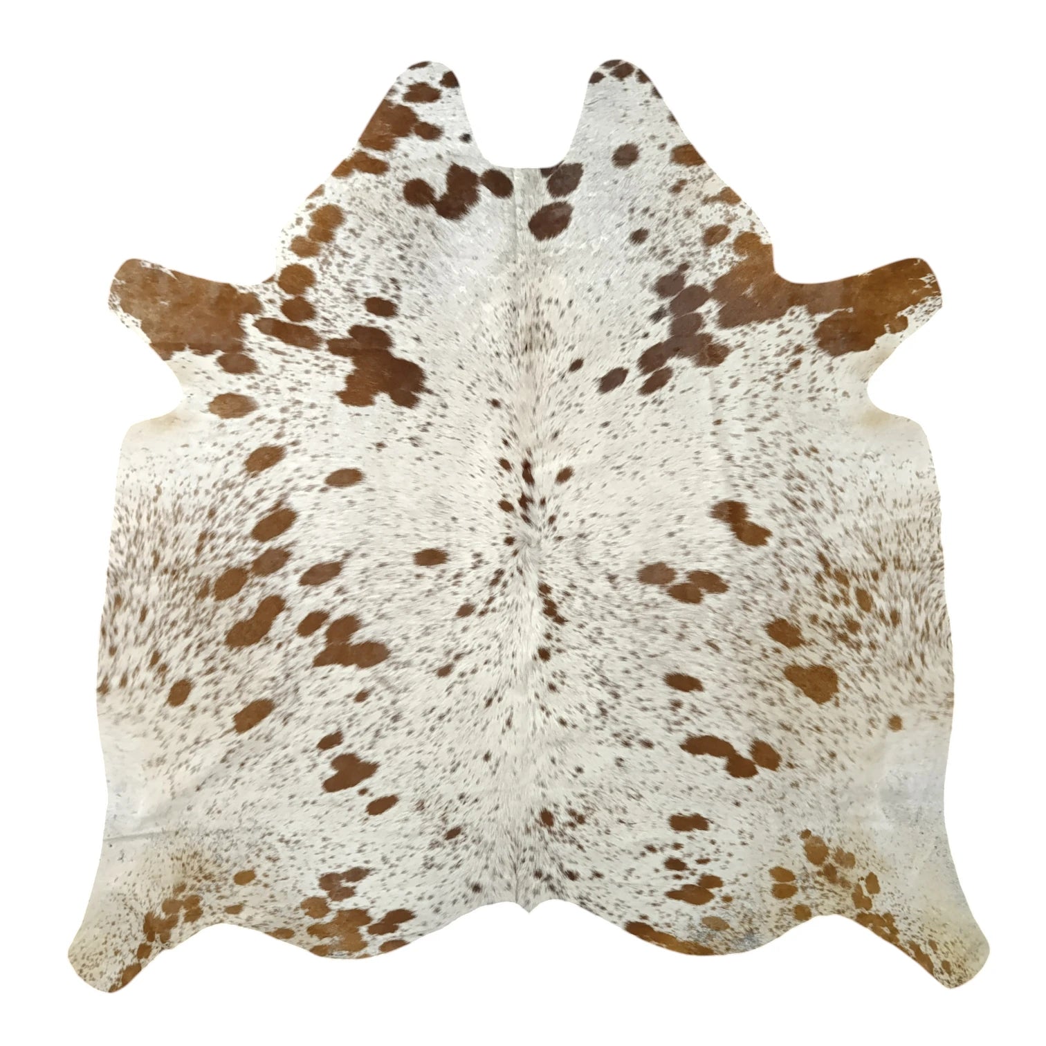 Brown salt and pepper Cowhide Rug – 5'-4" x 5'-3"