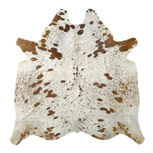 Brown salt and pepper Cowhide Rug – 5'-4" x 5'-3"