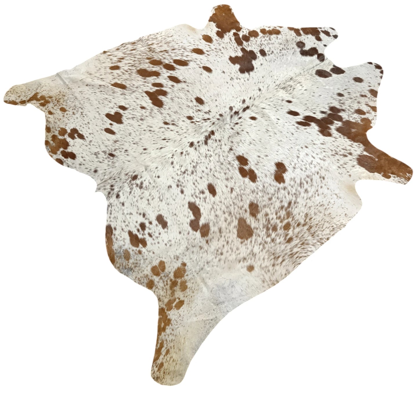 Brown salt and pepper Cowhide Rug – 5'-4" x 5'-3"