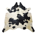 Premium Brazilian Cowhide Rug Black and White - SIZE 5'-2" x 4'-10"