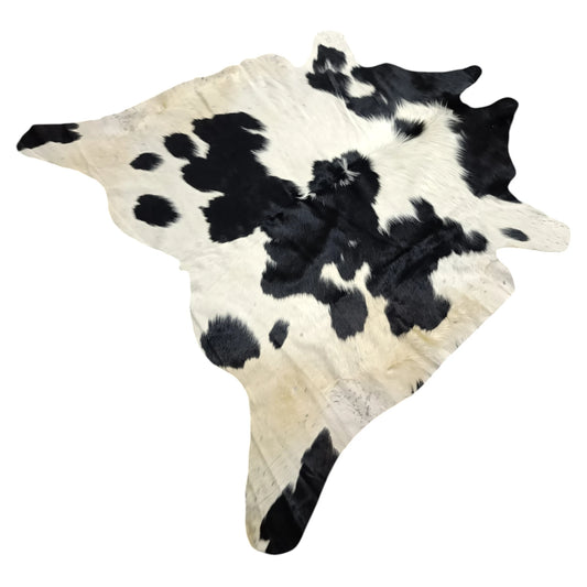 Premium Brazilian Cowhide Rug Black and White - SIZE 5'-2" x 4'-10"