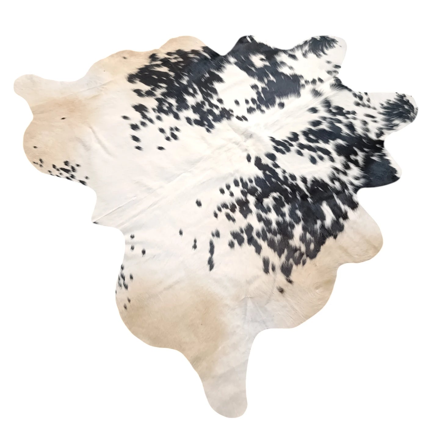 Black salt and pepper Cowhide Rug – 5'-2" x 4'-7"
