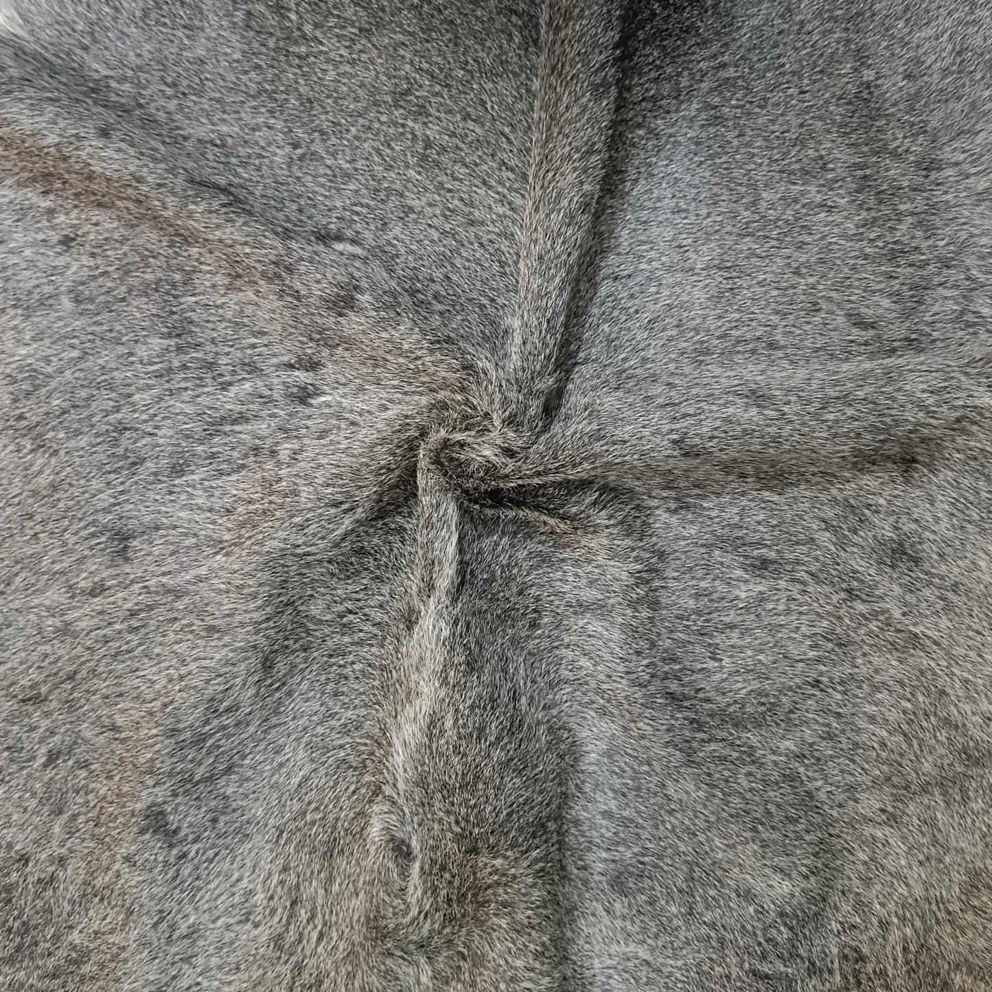 Grey cowhide rugs in 4'-3" x 3'-6"