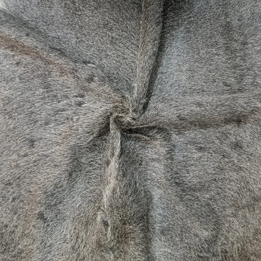 Grey cowhide rugs in 4'-3" x 3'-6"