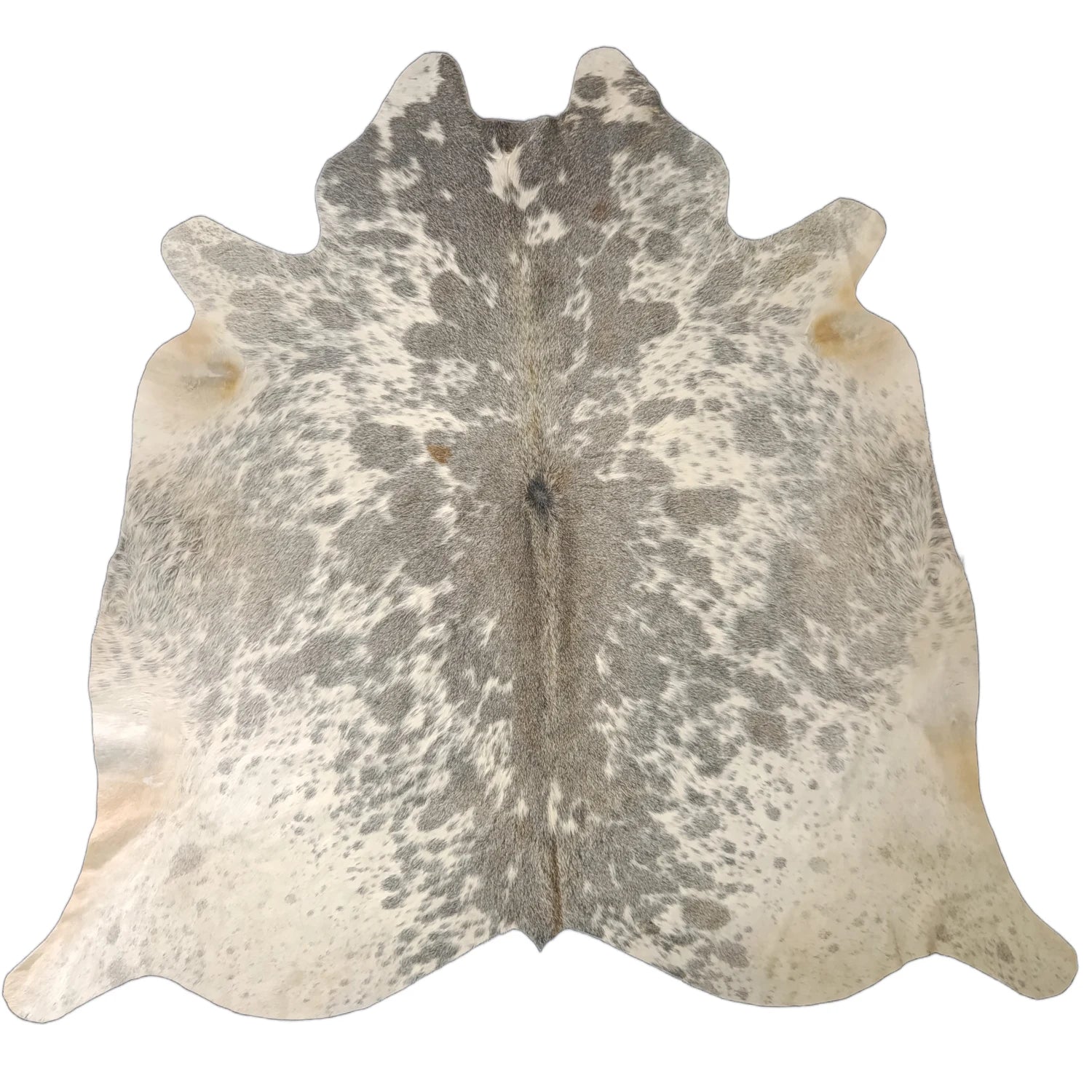 Grey salt and pepper Cowhide Rug – 5'-3" x 5'-2"