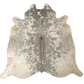 Grey salt and pepper Cowhide Rug – 5'-3" x 5'-2"