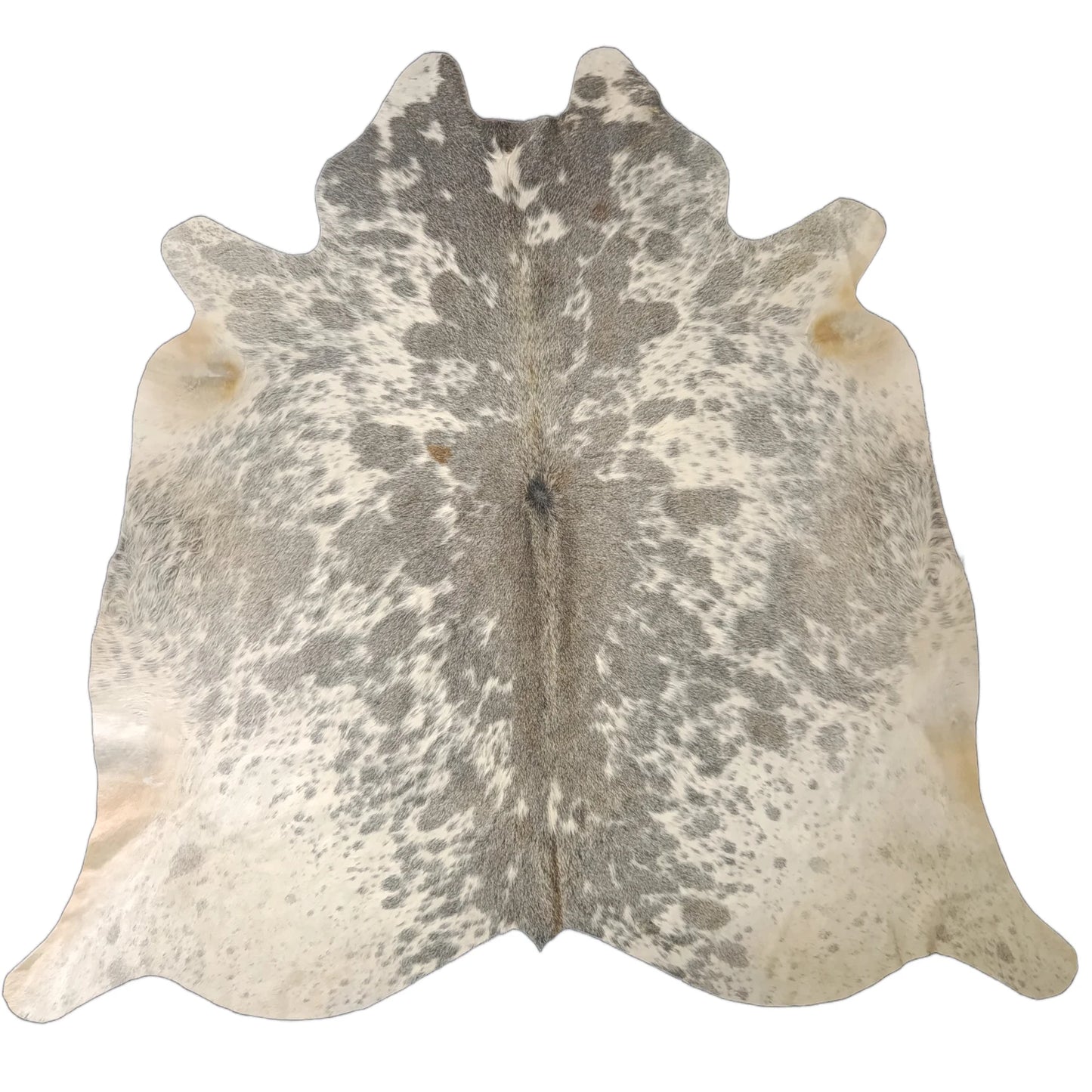 Grey salt and pepper Cowhide Rug – 5'-3" x 5'-2"