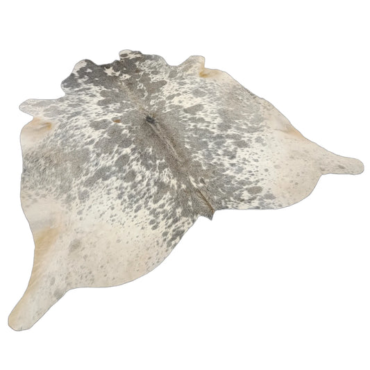 Grey salt and pepper Cowhide Rug – 5'-3" x 5'-2"
