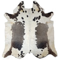 Grey salt and pepper Cowhide Rug – 5'-5" x 5'-8"