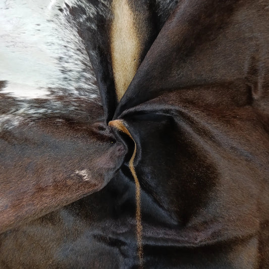 Premium Tricolor Cowhide Rug – 4'-6" x 4'-8"