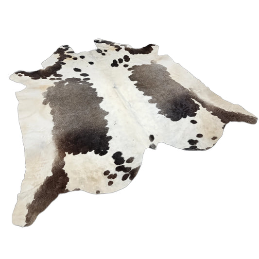 Grey salt and pepper Cowhide Rug – 5'-5" x 5'-8"
