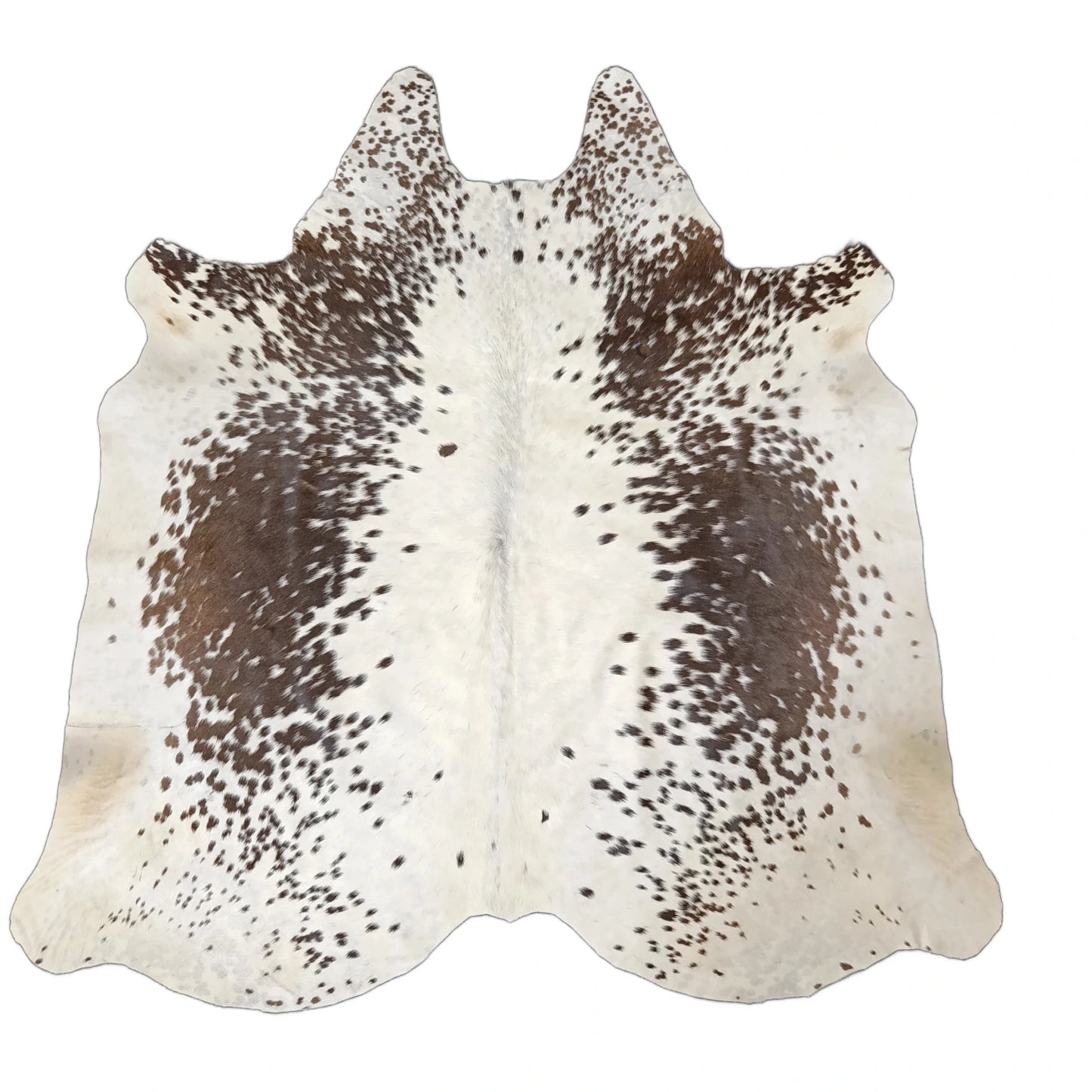 Brown salt and pepper Cowhide Rug – 4'-6" x 4'-5"
