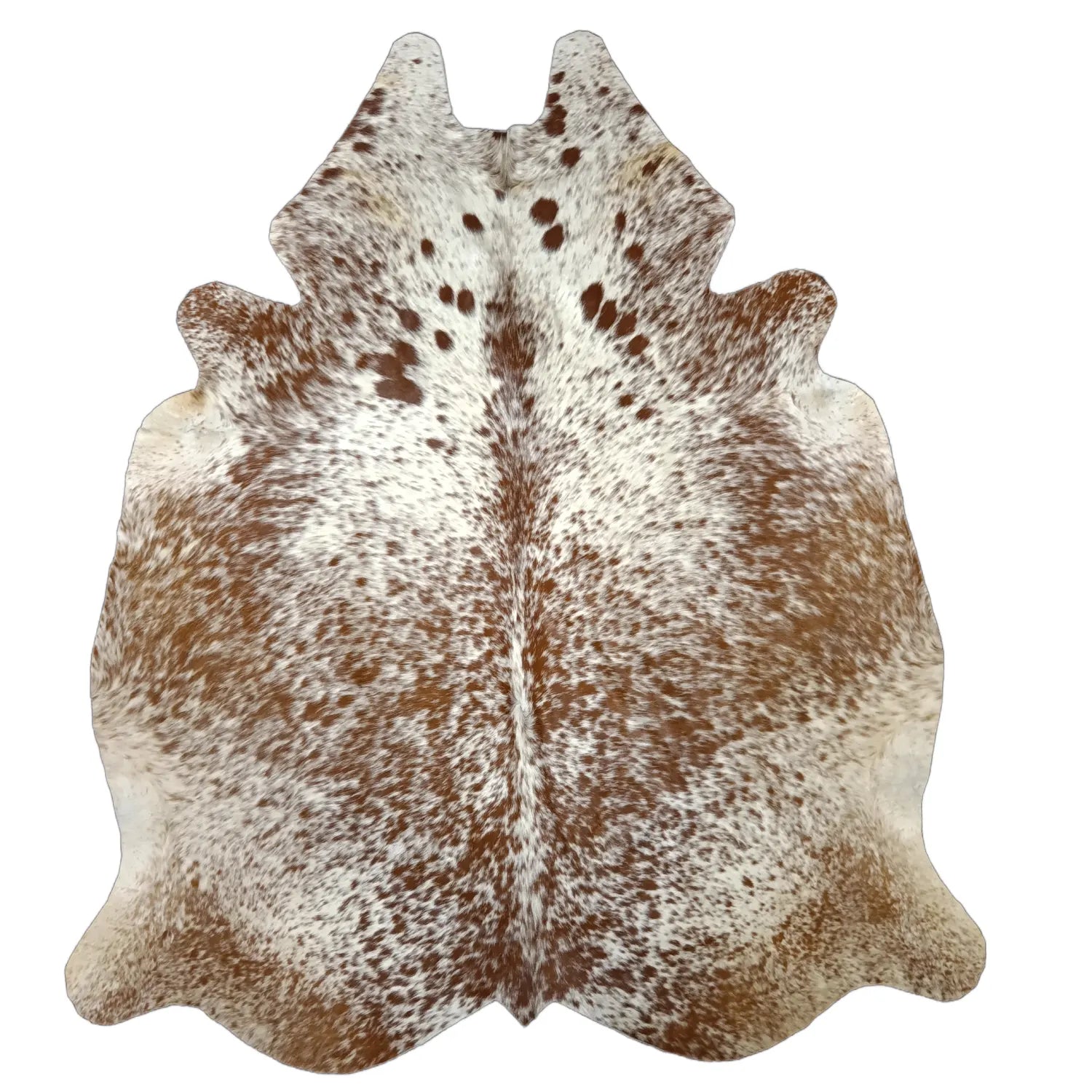 Brown salt and pepper Cowhide Rug – 4'-9" x 5'-8"
