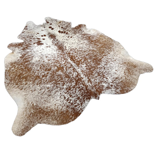 Brown salt and pepper Cowhide Rug – 4'-9" x 5'-8"
